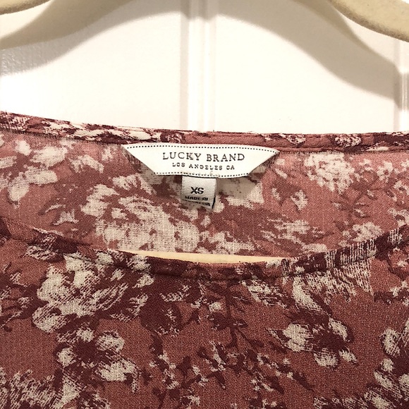 Xsmall Lucky Brand Hippy Blouse - Picture 3 of 3